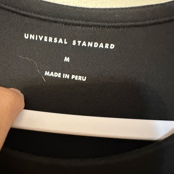 Universal Standard Halie Dress Short Sleeve Pockets Black Medium Capsule Travel - Picture 5 of 6